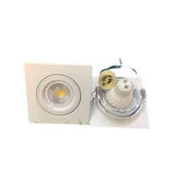 SQ95A_White_Casing_GU10_6W_Bulb_GU10_Holder