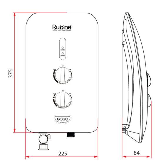 Instant_Water_Heater_Rubine_933P_DC_Pump