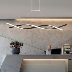 Pendant Light 5369 Black + Aluminum 1000mm 3Tone